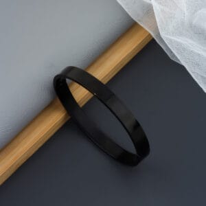 Trendy Stylist Black Gold Kada Bracelet