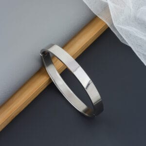 Trendy Stylist Silver Gold Kada Bracelet