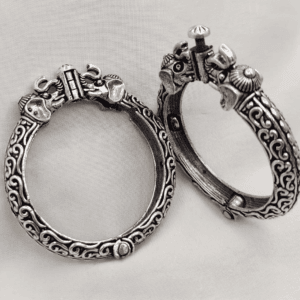 Oxidized Elephant Designed Kada Bangles