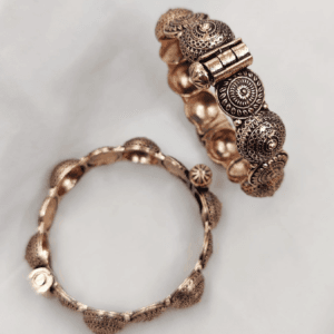 Antique Designed Copper Gold Bangles