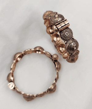 Antique Designed Copper Gold Bangles