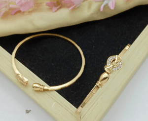 Trendy Fashionable Adjustable Gold Bangles