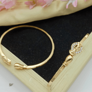 Trendy Fashionable Adjustable Gold Bangles
